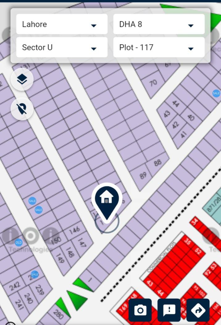 DHA LAHORE PHASE 8 SEC U  CORNER PLOT